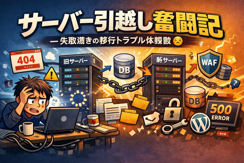 サーバーの引越しをなめてたら地獄を見た話